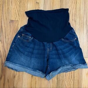 Indigo Blue maternity jean shorts